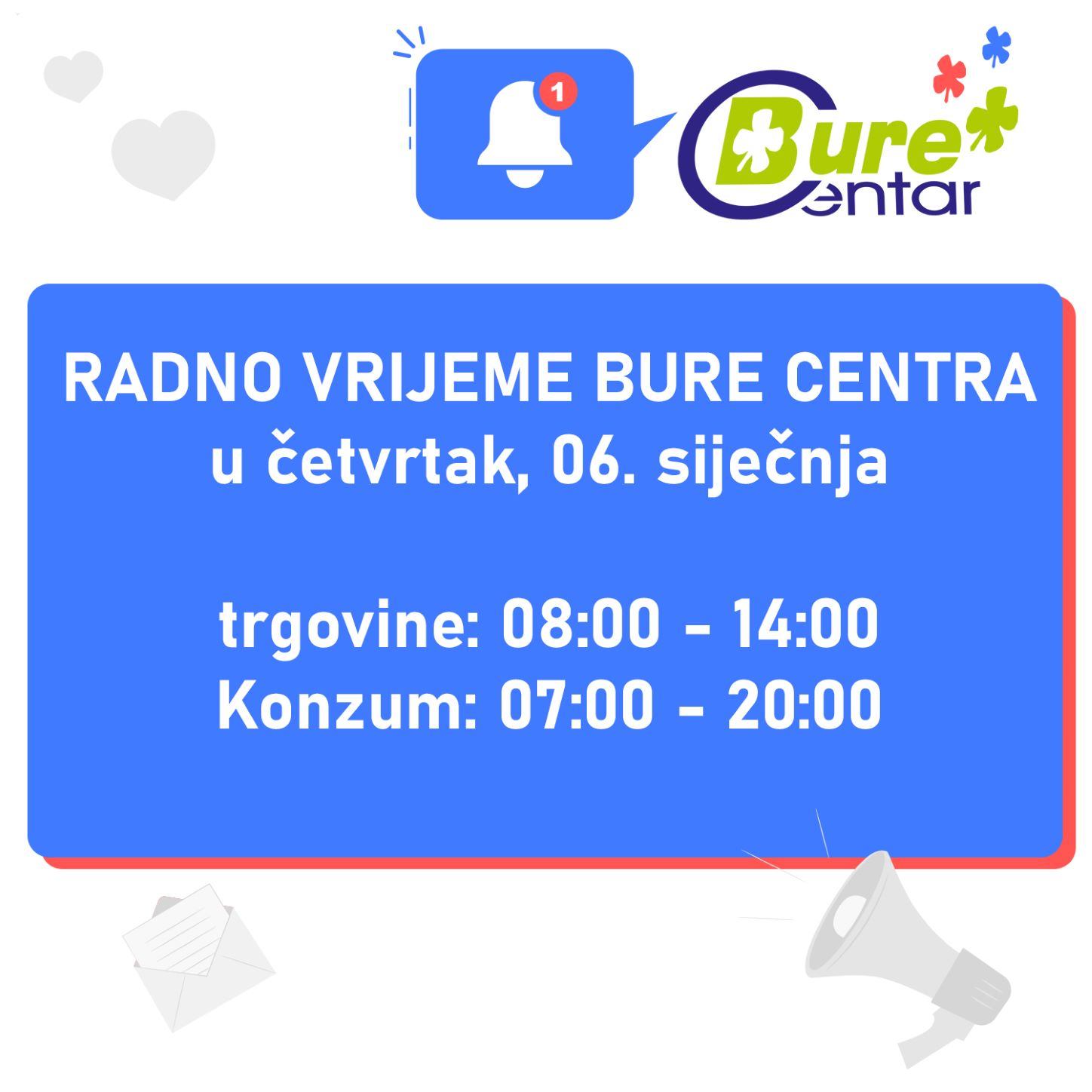 Radno vrijeme Bure Centra