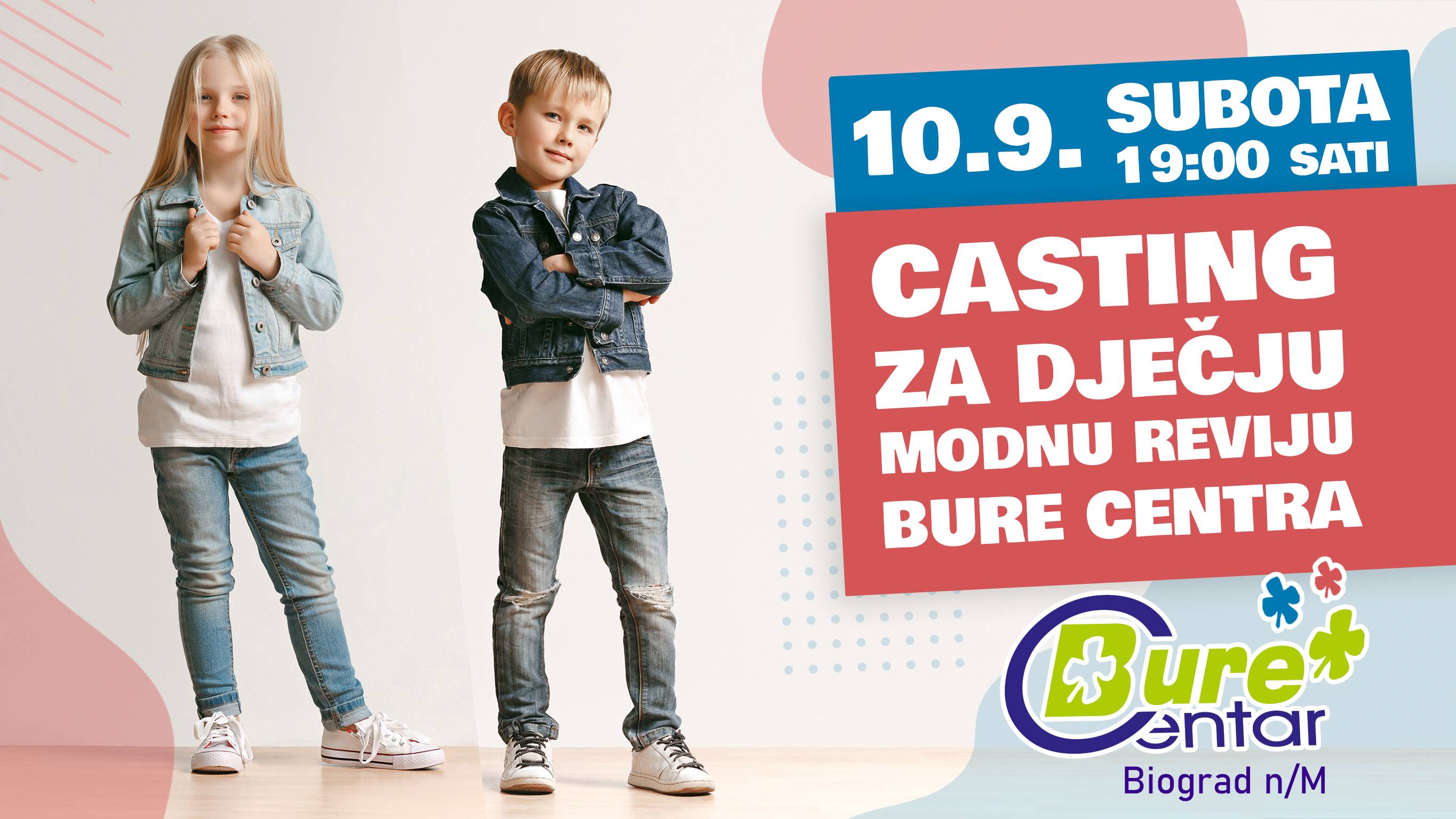 Casting za dječju modnu reviju Bure Centra