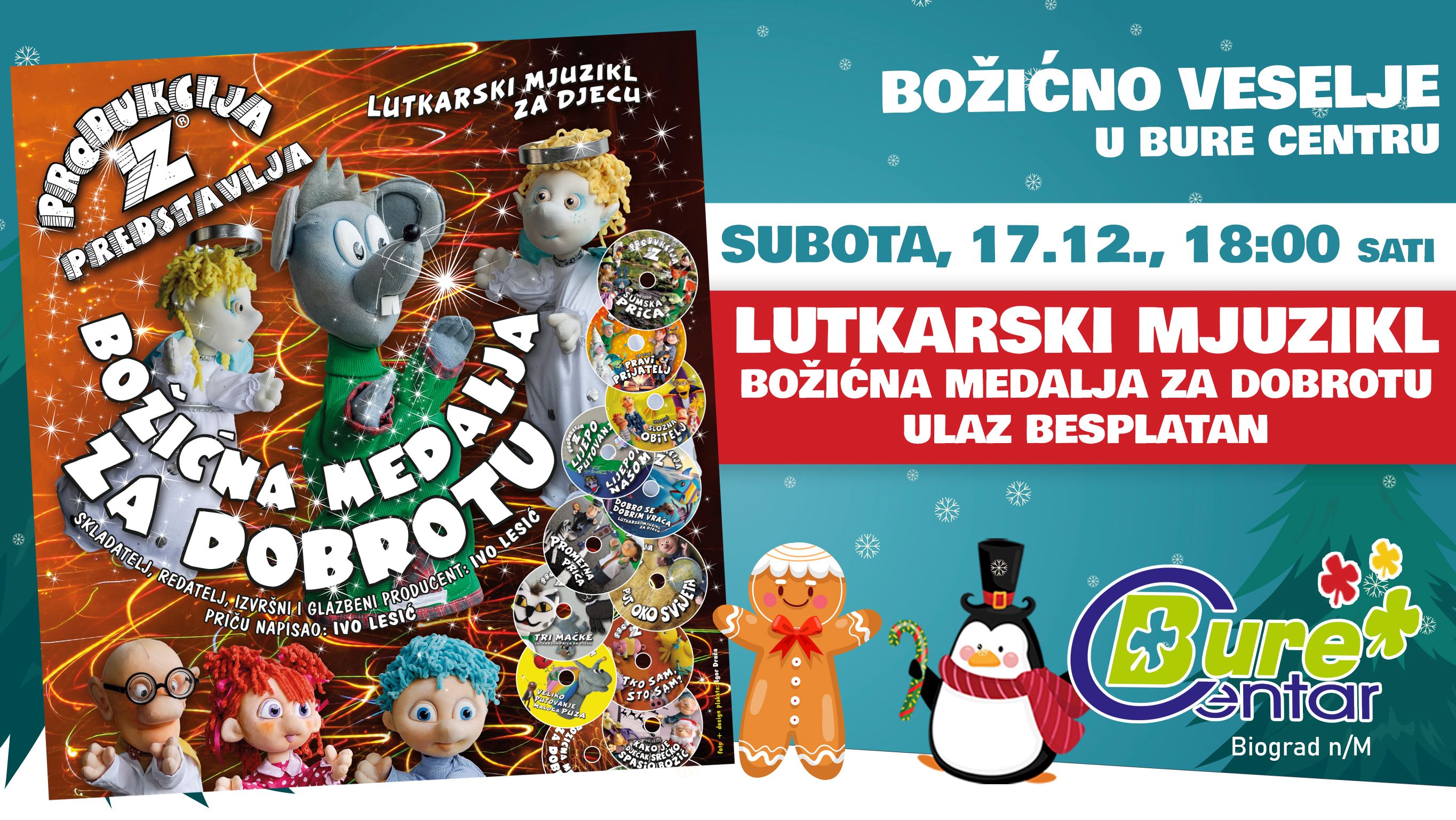Božićna medalja za hrabrost - besplatna predstava za djecu