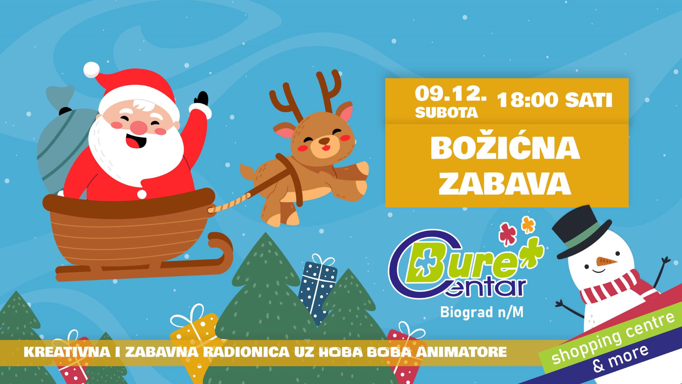 Božićna zabava u Bure Centru