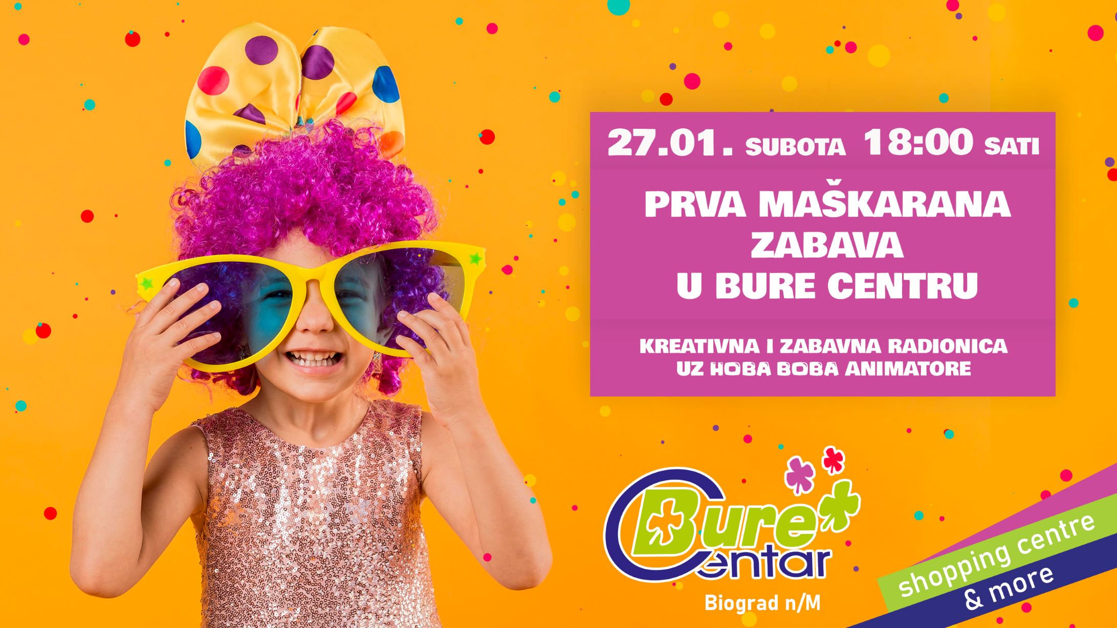 Prva maškarana zabava u Bure Centru