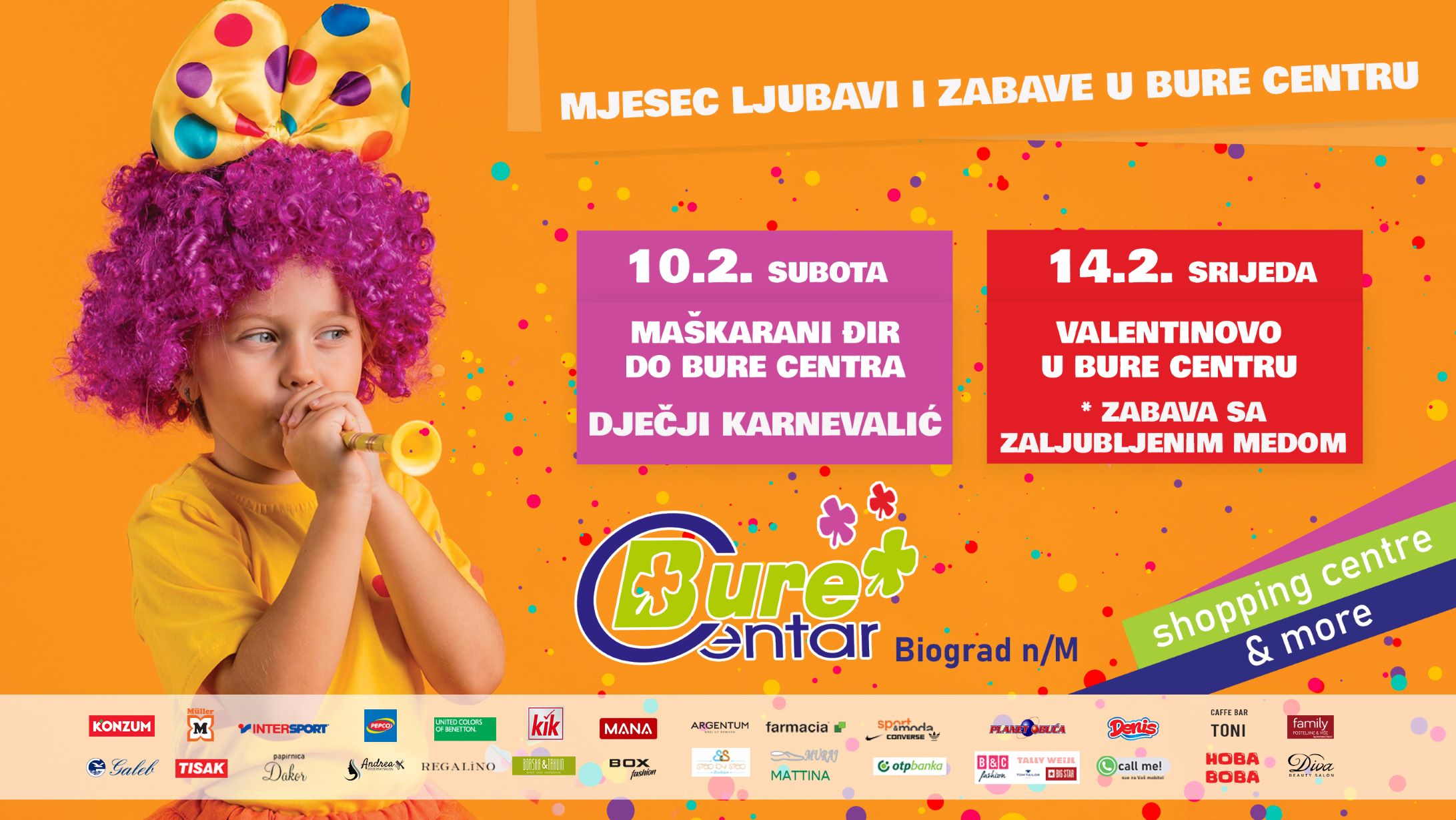 Mjesec ljubavi i zabave u Bure Centru