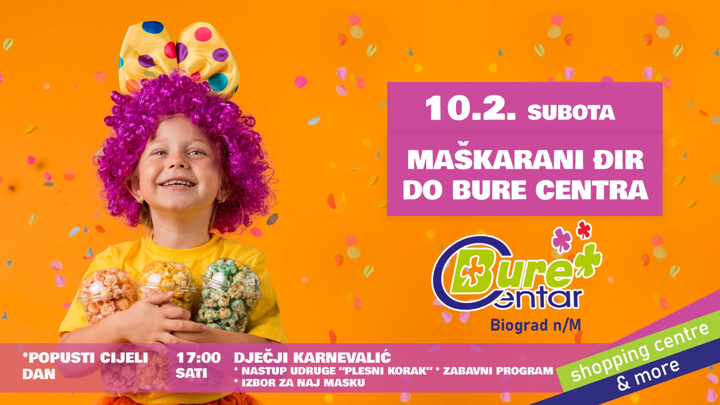Maškarani đir do Bure Centra