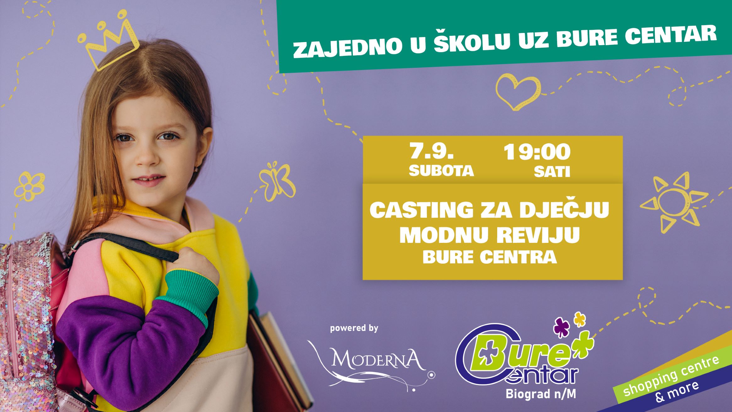 Casting za dječju modnu reviju Bure Centra
