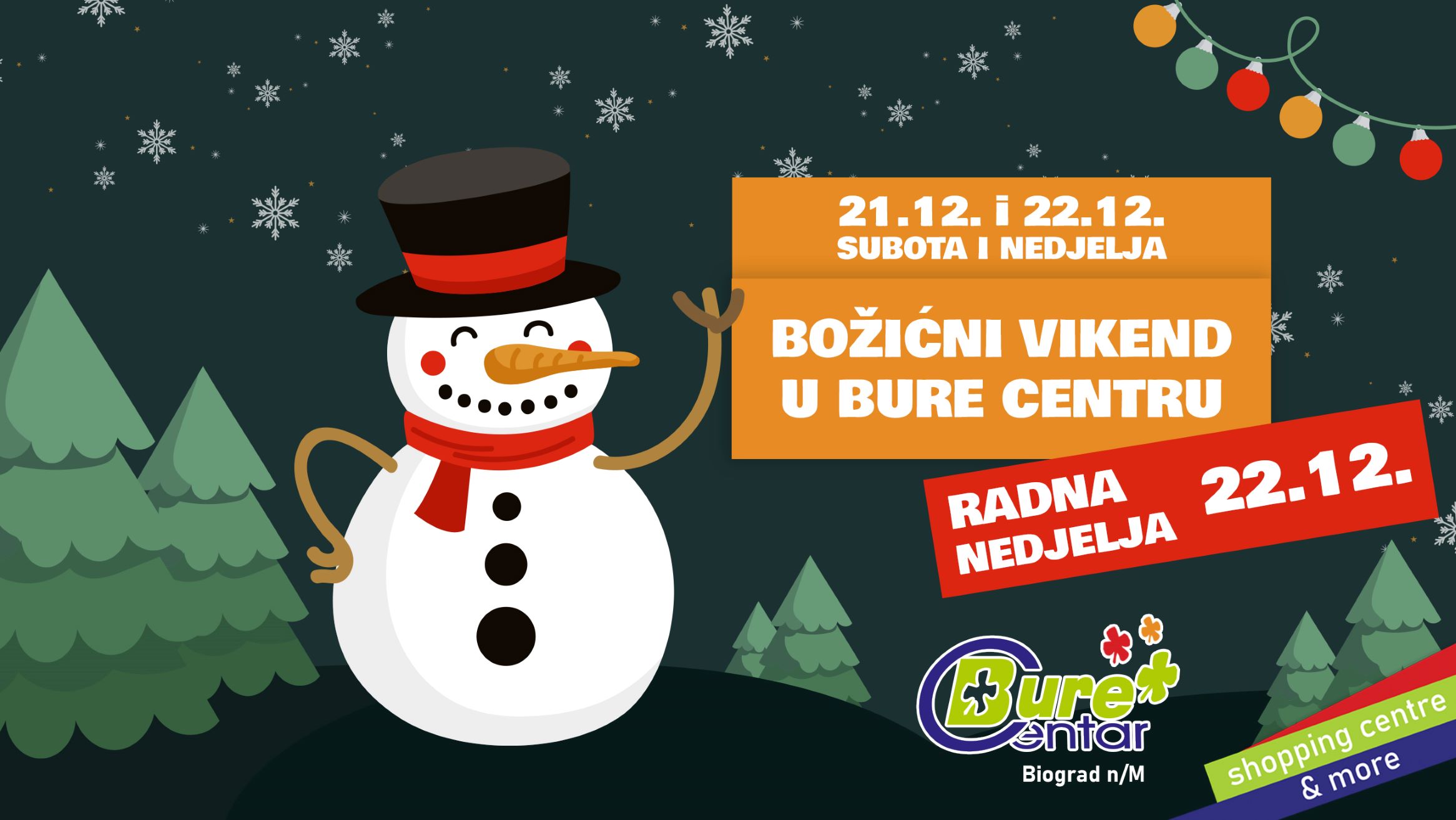Božićni vikend u Bure Centru