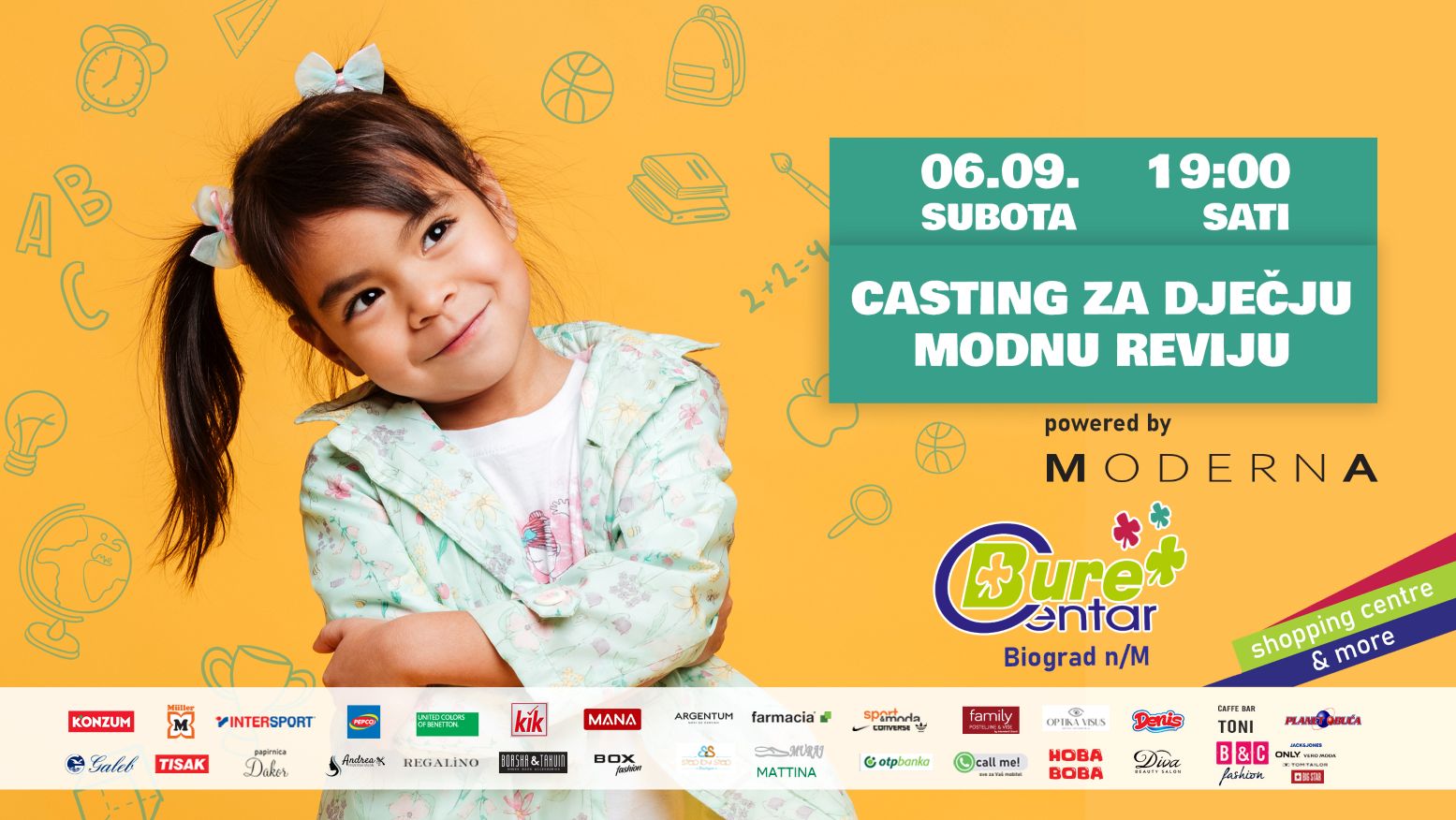 Casting za dječju modnu reviju Bure Centra