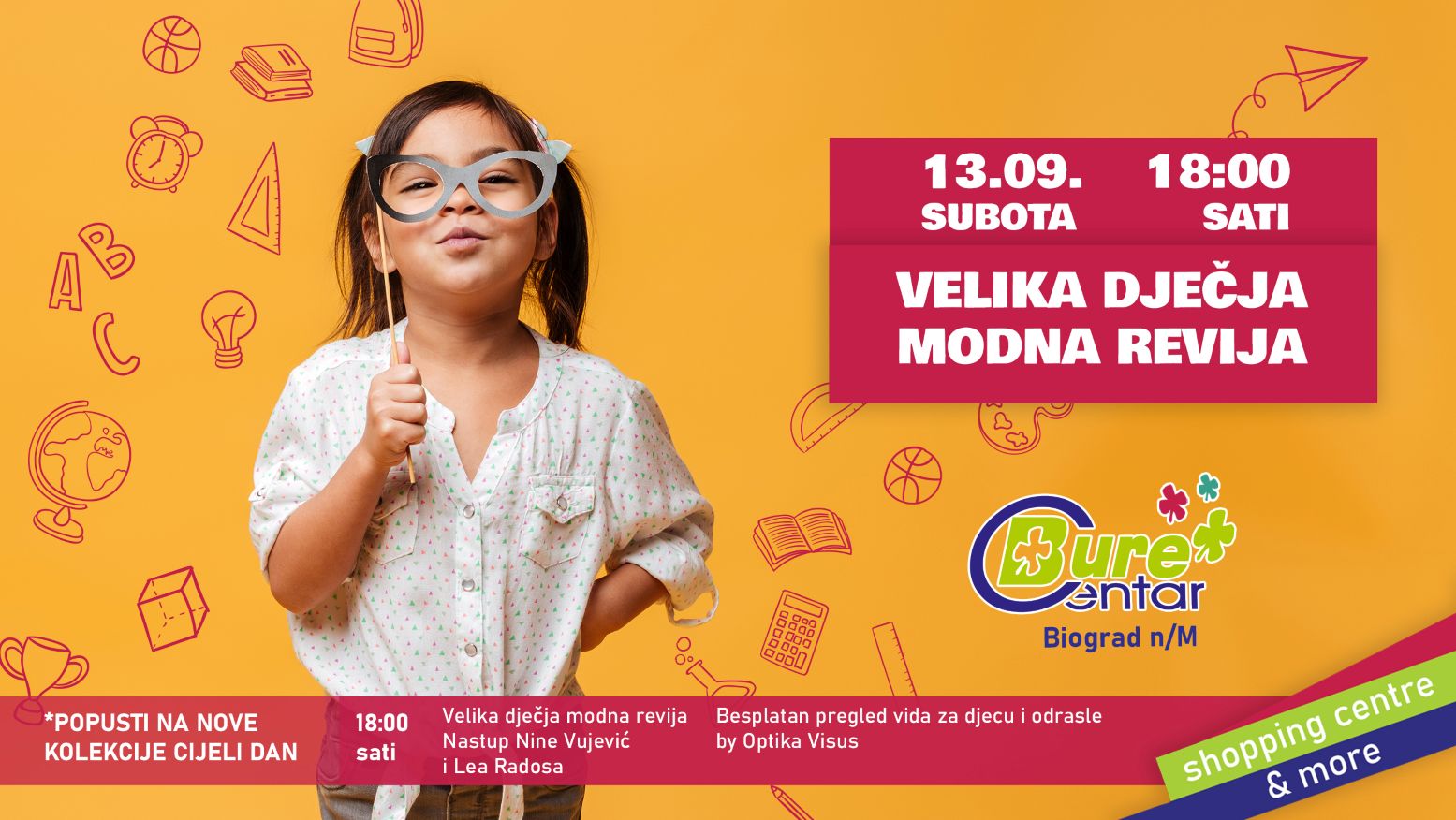Velika dječja modna revija i Školski đir do Bure Centra