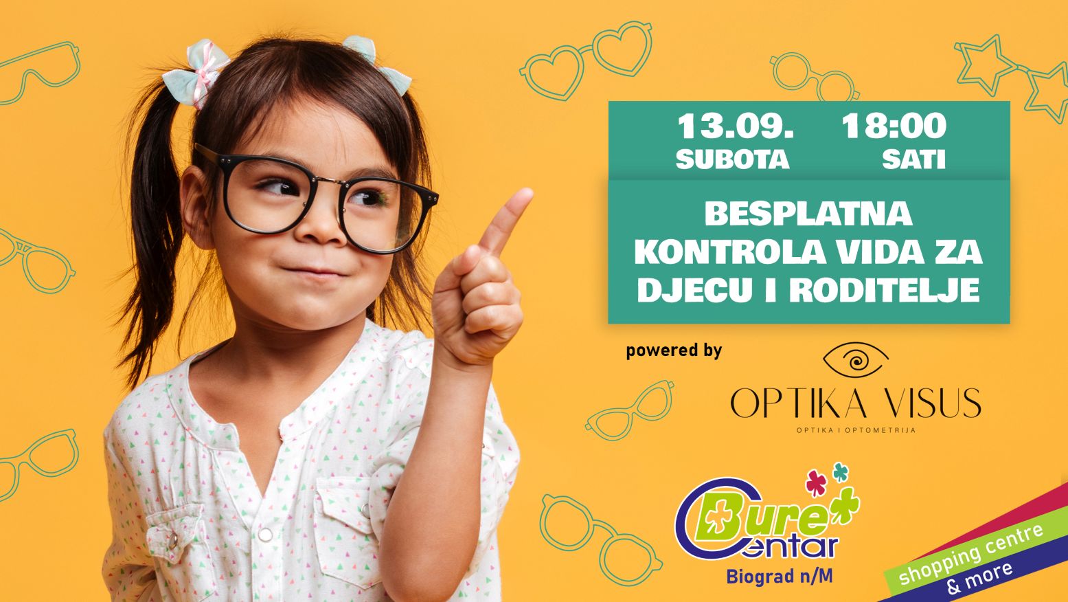 Besplatna kontrola vida za djecu i roditelje