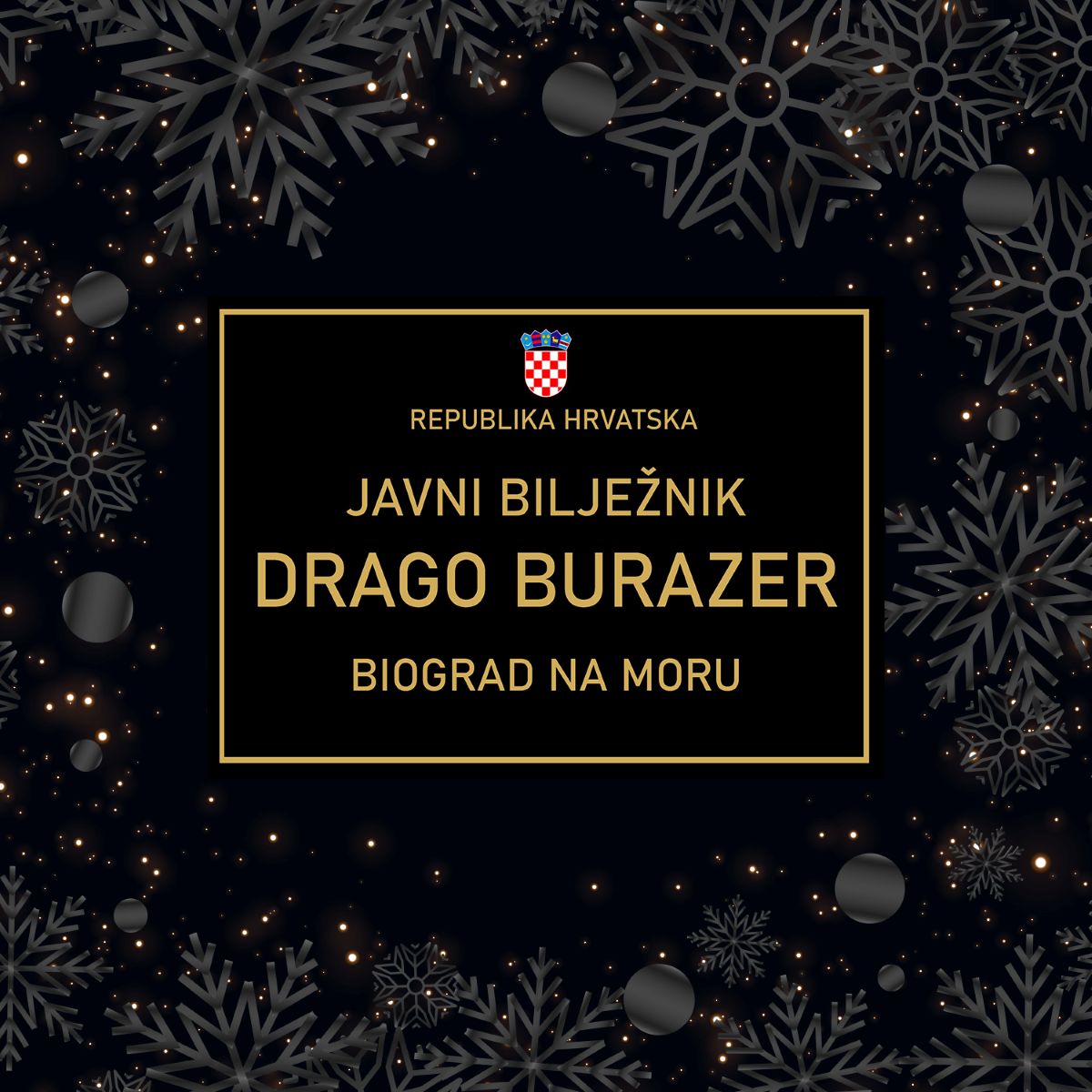 Radno vrijeme javnog bilježnika Drage Burazera za vrijeme blagdana
