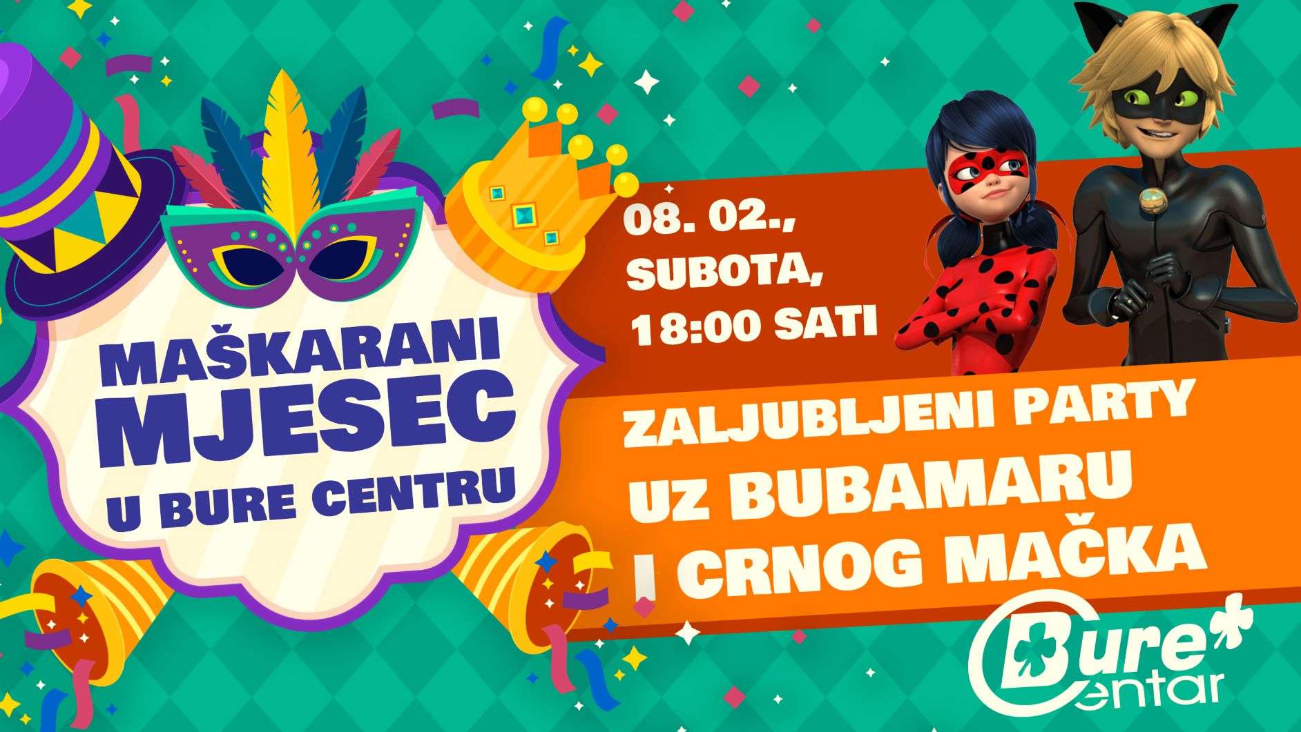 Zaljubljeni party uz Bubamaru i Crnog Mačka