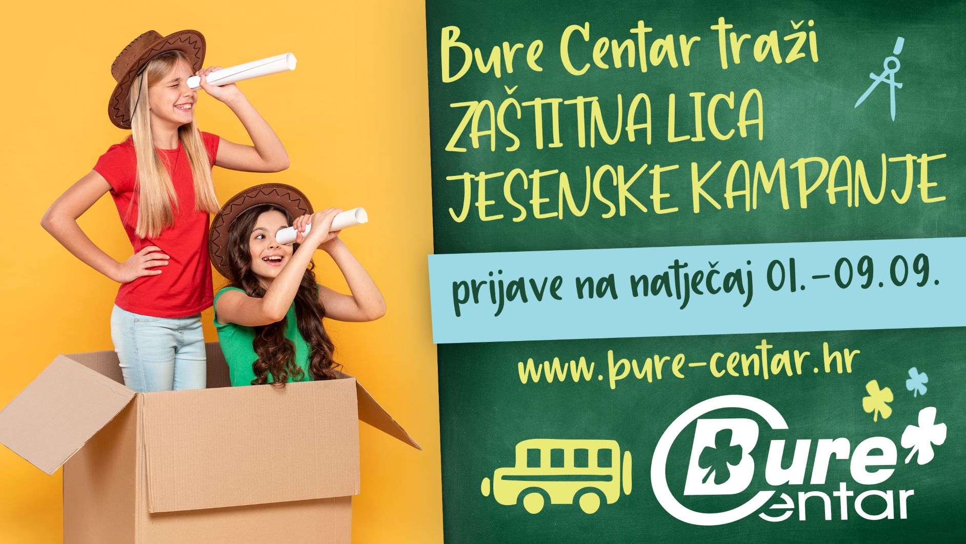 Veliki natječaj za zaštitna lica jesenske kampanje Bure Centra