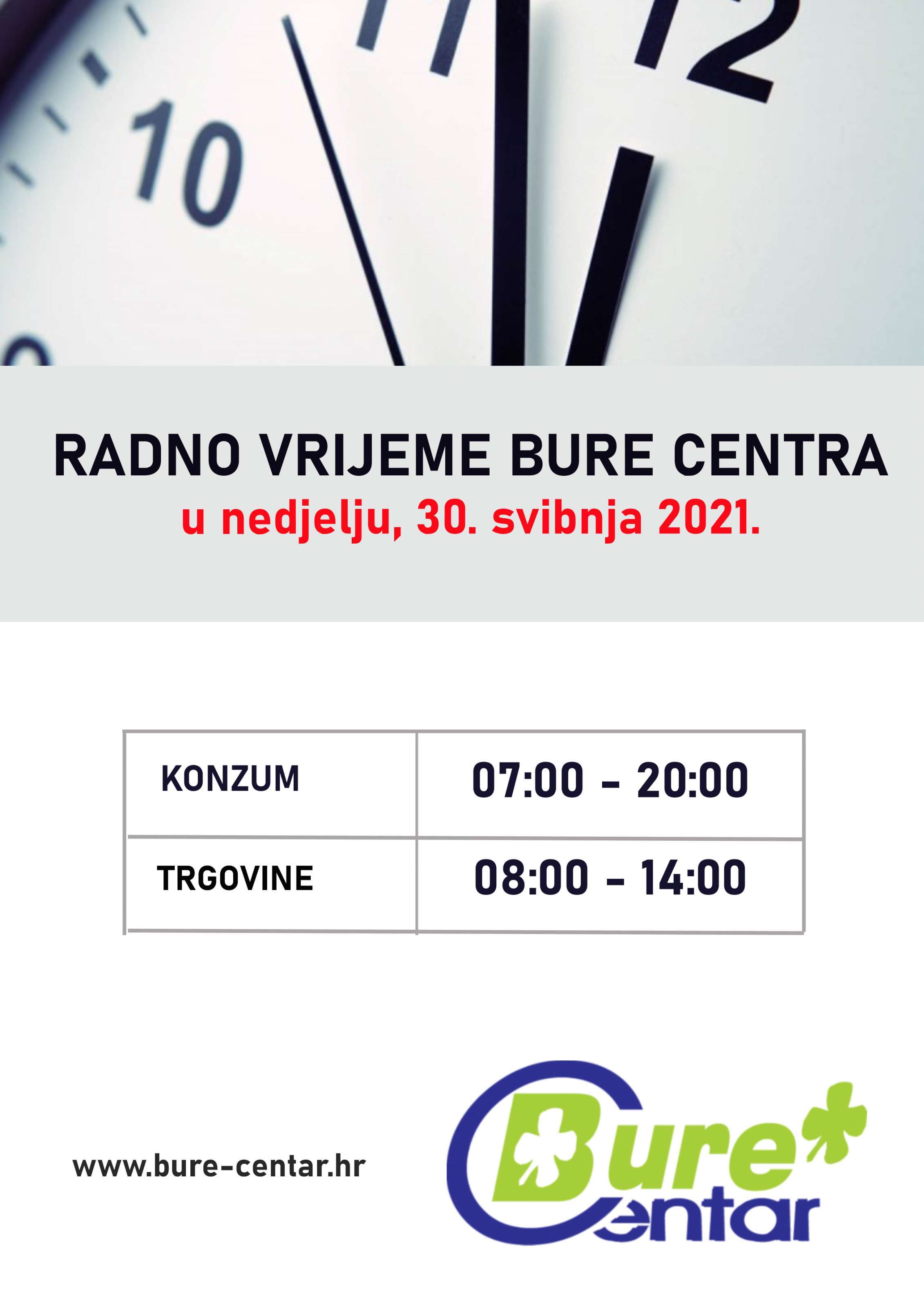 Radno vrijeme Bure Centra
