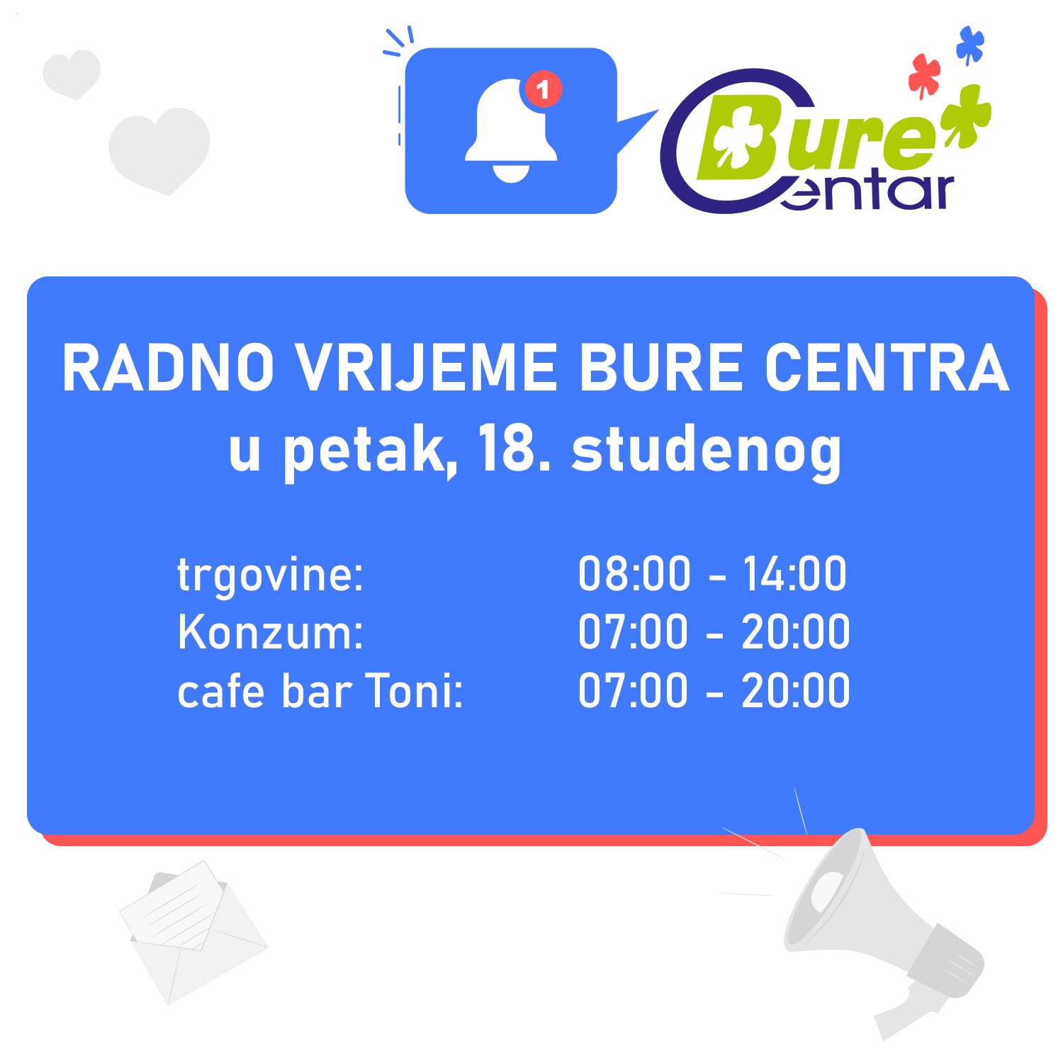 Radno vrijeme 18. studenog