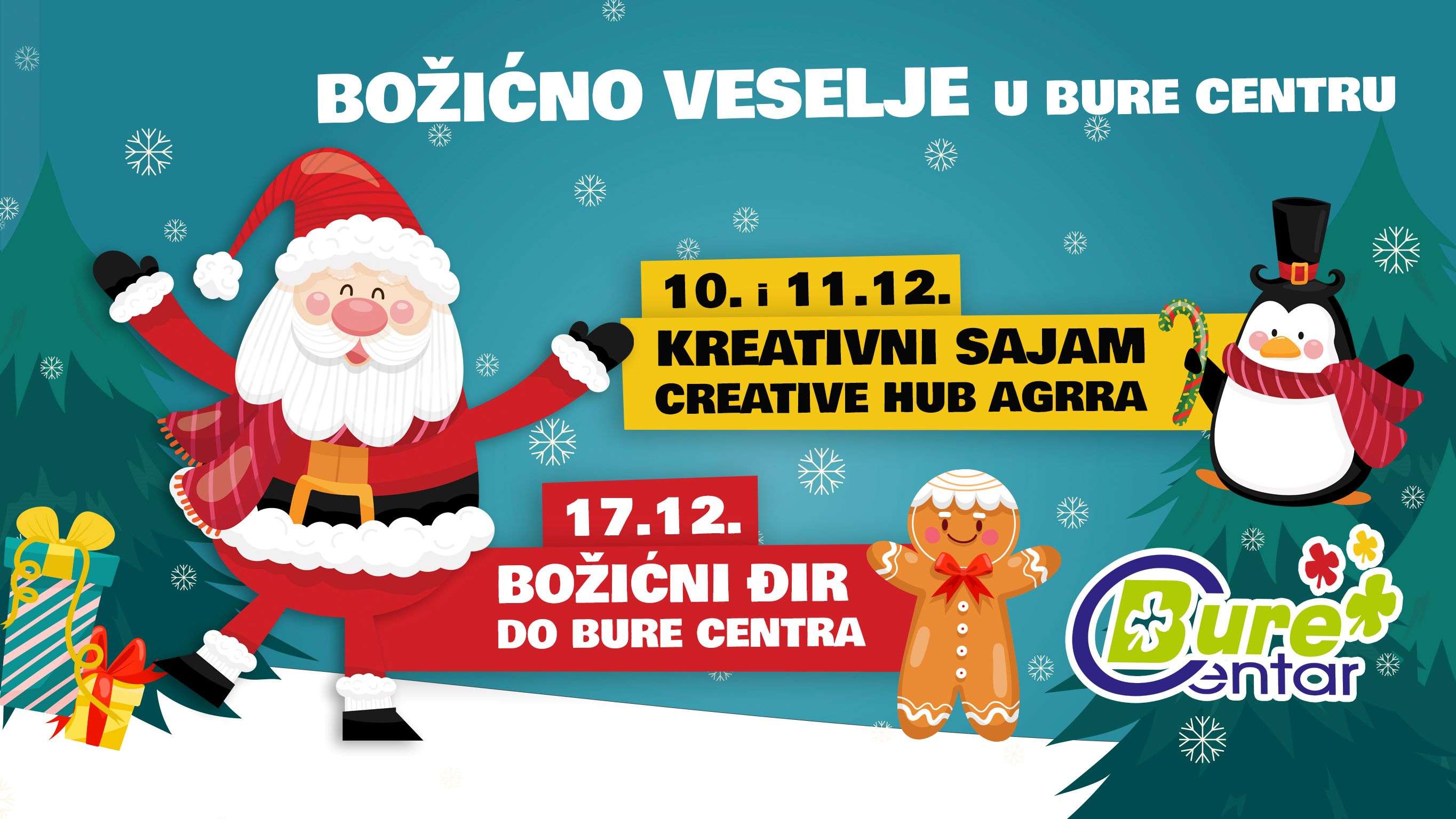Božićno veselje u Bure Centru