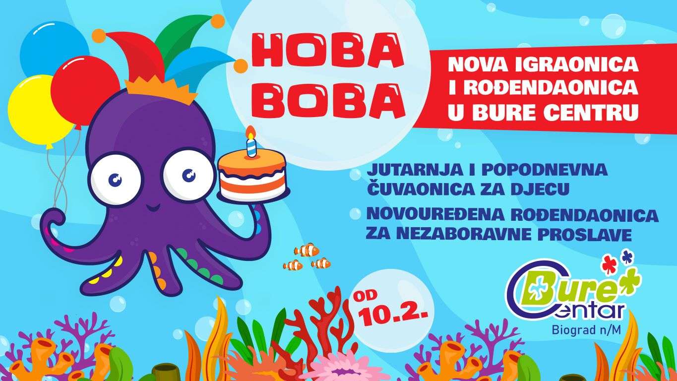 Nova igraonica u Bure Centru - Hoba Boba