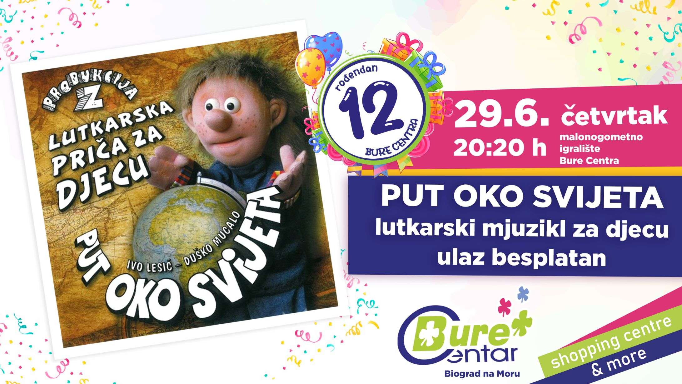 Besplatna predstava za djecu "Put oko svijeta"