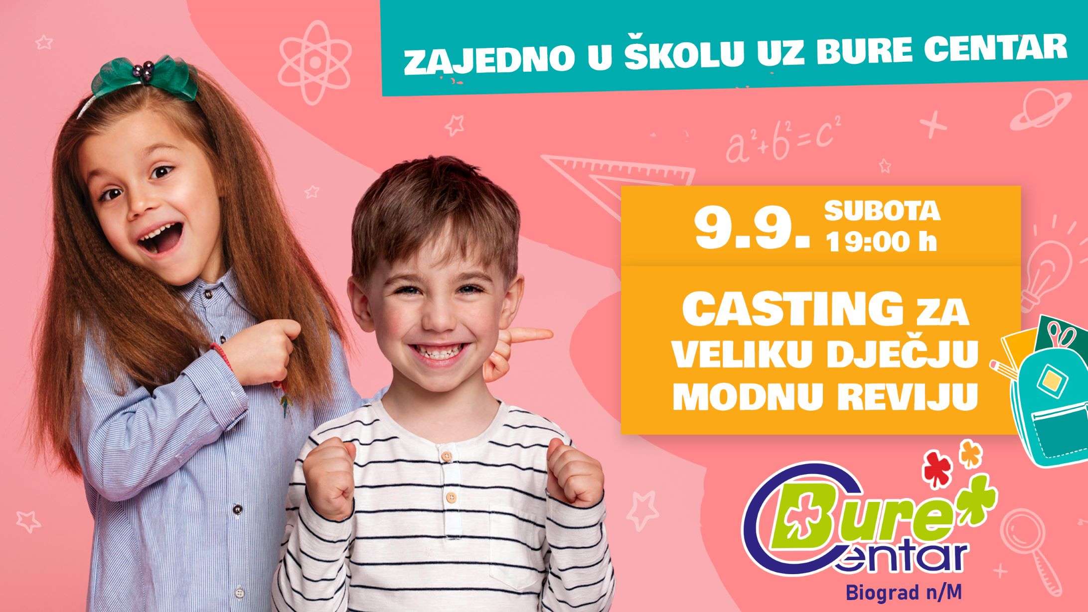Casting za veliku dječju modnu reviju Bure Centra