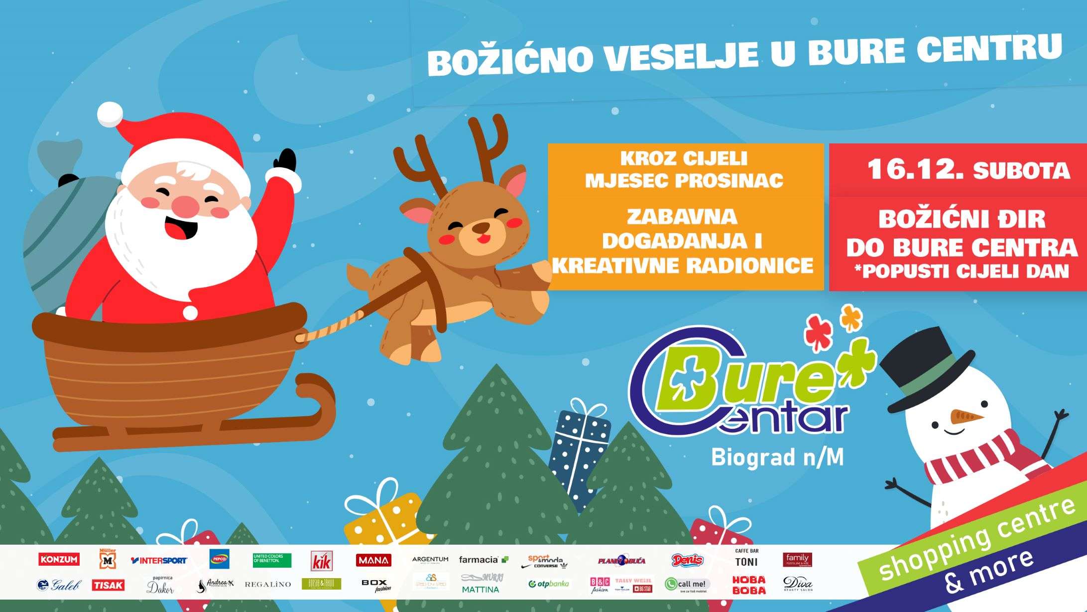 Božićno veselje u Bure Centru