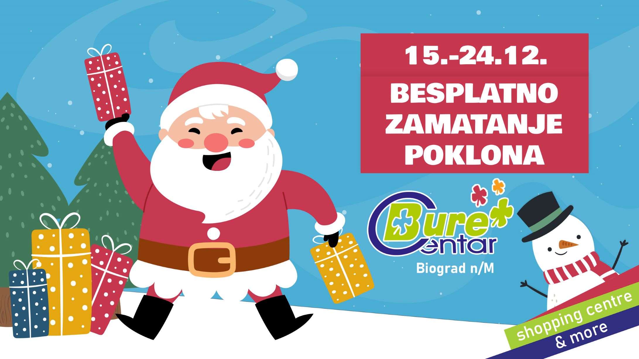 Besplatno zamatanje poklona u Bure Centru