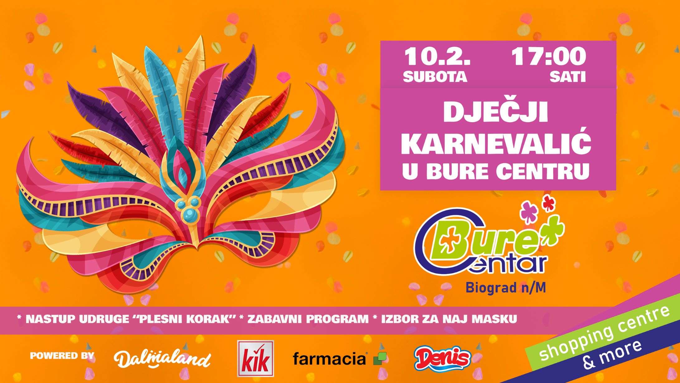 Dječji karnevalić u Bure Centru