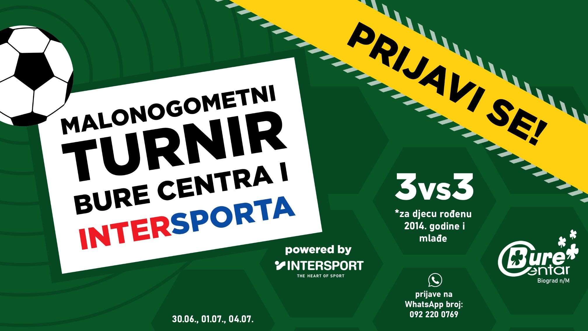 Malonogometni turnir Bure Centra i Intersporta